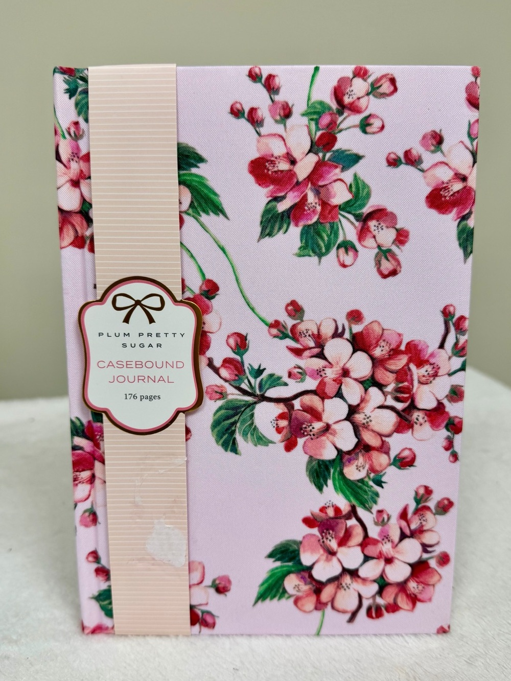 Plum Pretty Sugar Pink Floral Hardbound Lined Journal